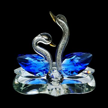 汽車香氛 車用擴香 夾式芳香車內香水 水晶汽車擺件水晶天鵝車上車載香水瓶車用香水座汽車用品裝飾品