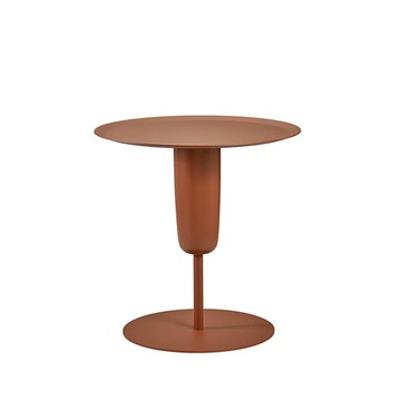 Design Bite｜藝術邊桌（單） - 磚紅色