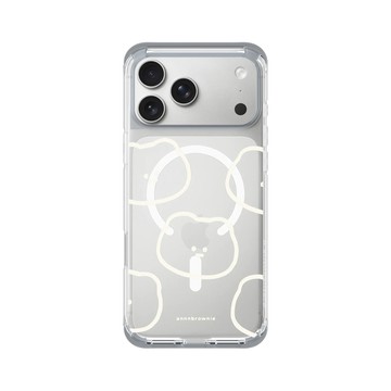 iPhone 17 Pro Max ClearX (MagSafe 兼容) 霜透灰 - 布朗尼 annnbrownie - 線條熊熊