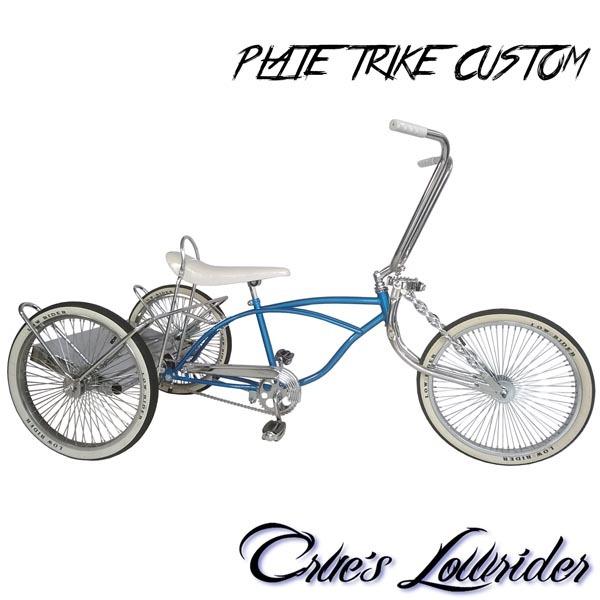 CRUE'S LOWRIDER クルーズ ローライダー自転車 プレート トライク