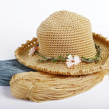 毛線 粗冰絲線鉤針線鉤夏涼帽空心線夏季勾涼鞋線勾帽子專用線勾包毛線