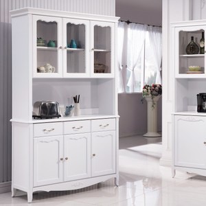 艾莉歐風4尺餐櫃/書櫃