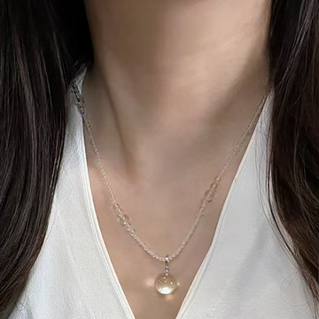項鍊 水晶項鍊 串珠項鍊 女生項鍊 氣質項鍊 歐美項鍊 吊墜項鍊 法式項鍊 百搭項鍊 小眾設計 824