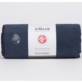Manduka eQua Mat Towel Standard Midnight 瑜珈鋪巾 深藍色 200公分加長版