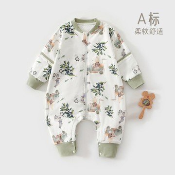 嬰幼兒睡袋春秋冬款恒溫分腿睡袋薄棉a類寶寶兒童防踢被四季通用鑫弘-萌寶童裝可開發票