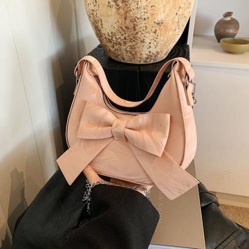 今年流行手提包復古蝴蝶結包包女2024新款潮流時尚腋下單肩斜挎包