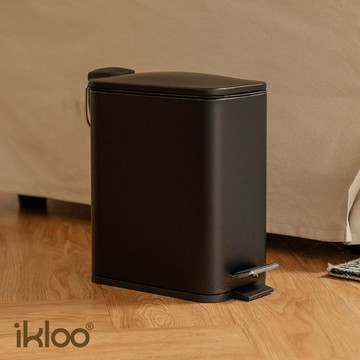 ikloo簡約窄型隙縫腳踏式垃圾桶5l-2色可選 pbl102