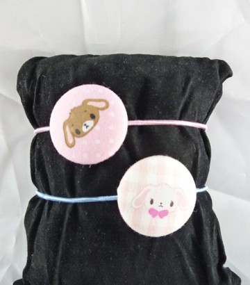 【震撼精品百貨】Sugarbunnies 蜜糖邦尼 髮束組 白點&粉格紋  震撼日式精品百貨