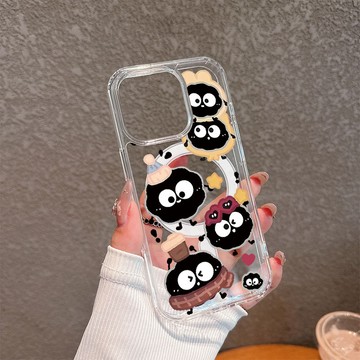 黑煤球 iphone 16 適用於iPhone11 12 13 14 15 16 ProMax 蘋果 磁吸 防摔 手機殼
