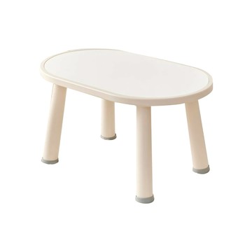 iFam 兒童學習桌  80x50x42.8cm  雙面桌墊設計  奶茶色/經典白