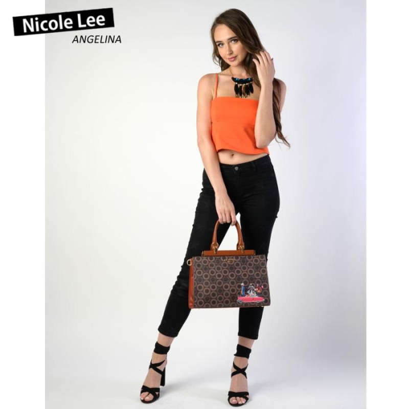 数量限定！NICOLE LEE ニコールリー SW16301 SMALL WORLD BROWN BLACK ...