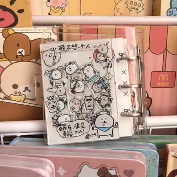 ✨限時搶購☜桃園出貨✨自嘲熊搖搖樂卡冊可愛卡通3寸小卡拍立得一宮格自嘲熊卡冊韓系