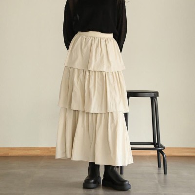 完成品 極 美品【leur logette】21ss シルクタフタ ティアード