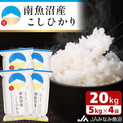 ふるさと納税 南魚沼市 「南魚沼産こしひかり」精米 20kg(5kg×4袋)