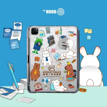星期一的布魯斯 - 趣味辦公室 iPad Pro / Air6 / Mini7 2024 可拆式防摔/智慧型防摔保護套