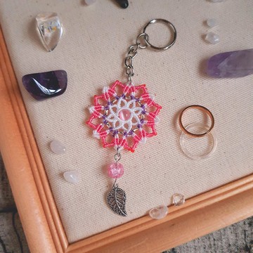 C041-手工編織曼陀羅吊飾