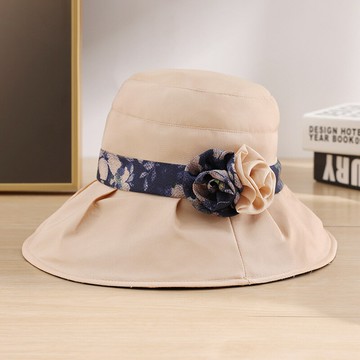 【巴黎精品】現貨+預購 防曬帽遮陽帽大帽簷戶外登山帽透氣速乾-優雅印花花朵女帽子4色v1bh7