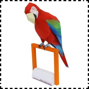 【🌸免運｜當日出貨✈️隔日到🌸】紙紮寵物 緋紅金剛鸚鵡（化給親人與寵物皆可用）寵物金紙 紙紮鳥 紙紮屋 元寶 庫錢 蓮花