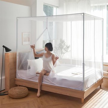 三開門家用臥室兒童加粗加厚蚊帳
