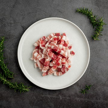 【香草豬】去皮五花肉絲 250g｜吃香草長大的豬｜無腥味