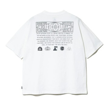 日本限定POLER HISTORY RELAX FIT TEE 品牌歷程短袖T恤 白 - M