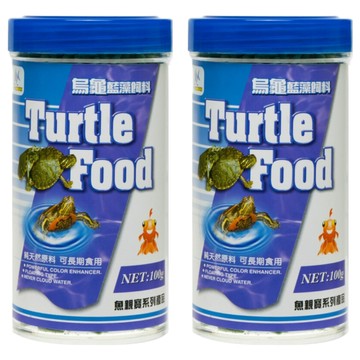 AQUAFUN 水之樂 烏龜藍藻飼料  100g  2瓶