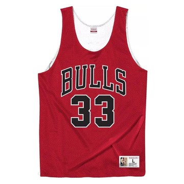 M&N 雙面 網眼 籃球背心 公牛隊 #33 Scottie Pippen