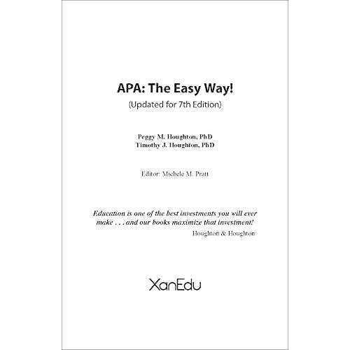 APA: The Easy Way (Updated for 7th Edition)