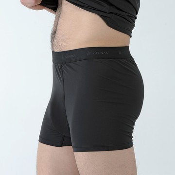 男款零著感抑菌涼感平口內褲(A1UCGZ12M黑/透氣排汗/超輕/涼感/抑臭/輕薄貼身/四角褲/台灣製)