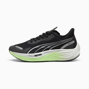 PUMA 慢跑鞋 VELOCITY NITRO 3 黑螢光綠 GTX 防水 氮氣 女 37980201