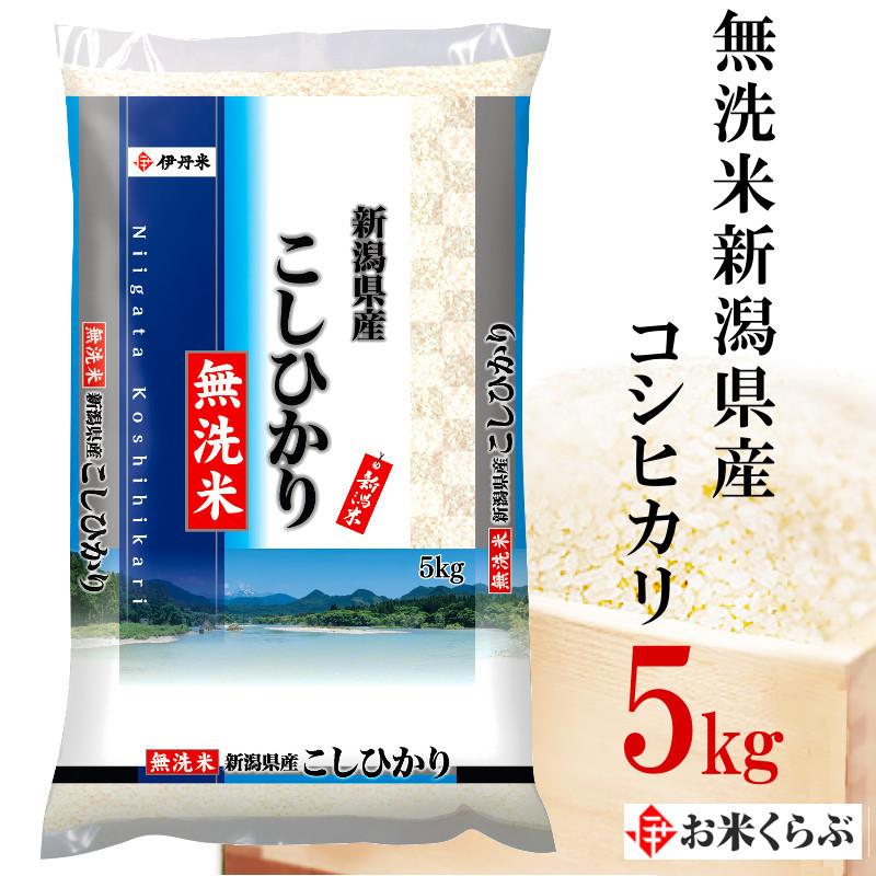 新米 新潟コシヒカリ 無洗米 5kg 新潟県産コシヒカリ 令和5年産 送料無料 こしひかり お米  お歳暮 熨斗承ります