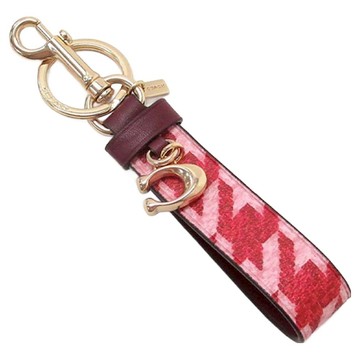 COACH 蔻馳 印花皮革鑰匙圈 13069  15.5 x 10.5 x 2cm  紅色