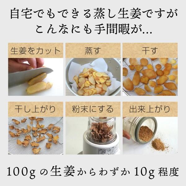 蒸し生姜パウダー 国産 高知 100％ 70g （生姜粉末 しょうが ジンジャーパウダー）