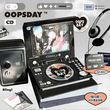 桃園出貨✨OOPSDAY四宮格卡冊高顏值ins風小卡收納冊卡片拍立得相冊收集追星