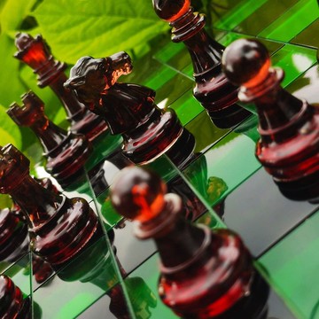 客製化樹脂西洋棋棋盤 |特大號尺寸 2.75 英吋（7 公分）|環氧樹脂