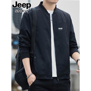JEEP吉普春秋棒球服夾克男士潮牌潮流2025新款春裝上衣服春季外套
