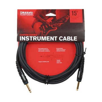 DAddario 吉他導線 15呎 G 15 Planet Waves Custom 雙直頭【黃石樂器】