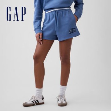 【GAP】Gap Logo 短褲-莫蘭迪藍/藍色花卉/晨霜灰/深咖啡(811326)