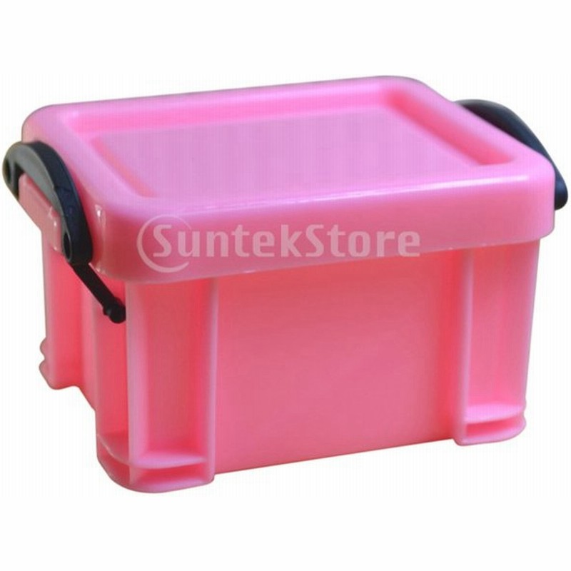 ふたの極度のかわいい色の2pcsピンク及び紫色の小型ロック収納箱 通販 Lineポイント最大0 5 Get Lineショッピング