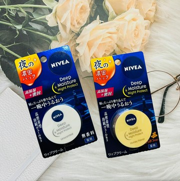 日本 NIVEA 夜間保濕護唇膏 7g 無香/蜂蜜香 兩種風味供選｜全店$199免運