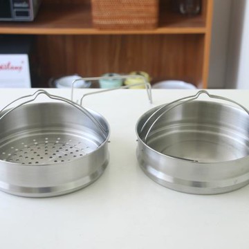 304不銹鋼蒸格湯鍋蒸籠高壓鍋內置蒸屜20/22cm一鍋多出