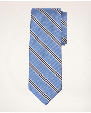 Brooks Brothers Men's Mini Rep Tie | Light Blue | Size Regular