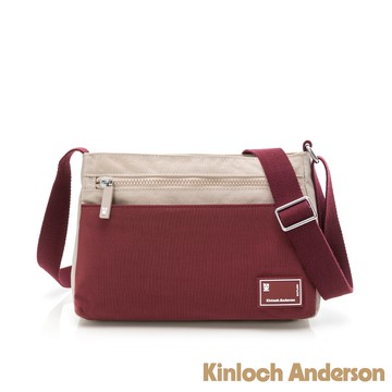 【Kinloch Anderson】清新摩卡 多隔層小方包-酒紅