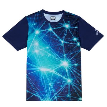 KAPPA義大利時尚吸濕排汗型男短袖圓領衫 丈青 35258SWB29