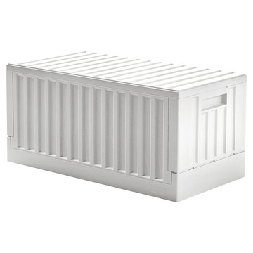 livinbox 樹德 貨櫃收納椅 FB-6432 摺疊設計 附隔板 640x320x300mm  白色  1個