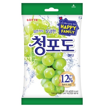 LOTTE青葡萄果汁糖(153g)