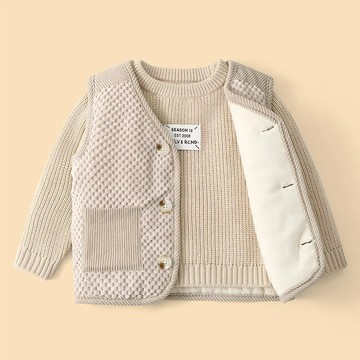 兒童馬甲 幼兒加絨棉背心 男女童加厚保暖坎肩 中小童裝背心 外穿馬甲外套 百搭坎肩背心 女生馬甲【不二雜貨】