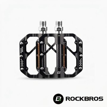 《ROCKBROS洛克兄弟》三培林碳纖維軸芯踏板(腳踏改裝/單車踏板/自行車踏板)