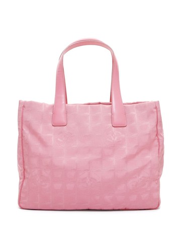 CHANEL Pre-Owned - 2005-2006 New Travel Line tote bag - women - Canvas - One Size - Pink
