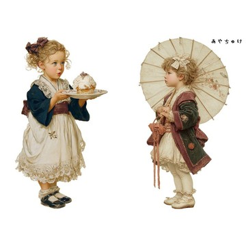 【9 月新品】08-146-0207 人物貼紙 奇幻復古浪漫喫茶